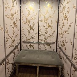 The Dutchess - Elevator bench. Every single nook throughout the entire hotel is relaxation-focused