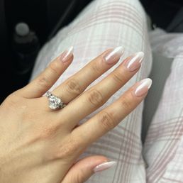 Gel extension ombre french tips Gel extension ombre french tips