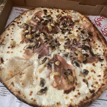 Jabbys Pizza - Mushroom prosciutto white pizza with truffle oil - Pizza Near Me - Baton Rouge, Louisiana Jabbys Pizza - Mushroom prosciutto white pizza with truffle oil - Pizza Near Me - Baton Rouge, Louisiana