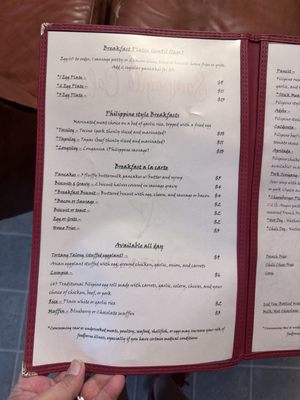 Menu photo 1 Sampagita Cafe Eutawville, SC Menu photo 1 Sampagita Cafe Eutawville, SC