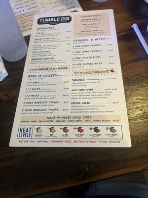 Menu photo 3 Tumble 22 Chicken Joint Austin, TX Menu photo 3 Tumble 22 Chicken Joint Austin, TX