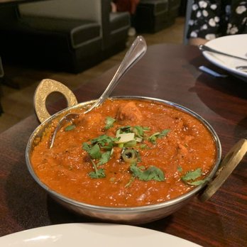 Bombay Curry - Chicken Madras - flavorful coconut milk based dish, so good with garlic naan - Indian Near Me - Raleigh, North Carolina Bombay Curry - Chicken Madras - flavorful coconut milk based dish, so good with garlic naan - Indian Near Me - Raleigh, North Carolina