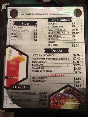 Menu photo 3 Las Palmas Seatac, WA