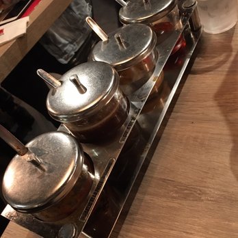 Boiling Point - Sauces for you to dip or add to your soup. - Taiwanese Near Me - Irvine, California
