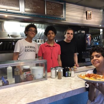 Bendix Diner - Grill cook Tony, his brother Dimitri,Dad John and youngest brother Michael. - Diners Near Me - Hasbrouck Heights, New Jersey