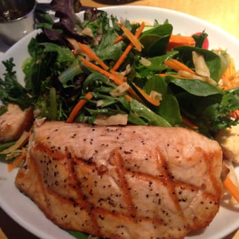 Kona Grill - Gilbert - Sweet-chili glazed salmon with dressing on the side. - Sushi Bars Near Me - Gilbert, Arizona Kona Grill - Gilbert - Sweet-chili glazed salmon with dressing on the side. - Sushi Bars Near Me - Gilbert, Arizona