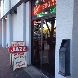 Saratoga Club - Front of the Saratoga on Saturdays: note the Jazz sign!
