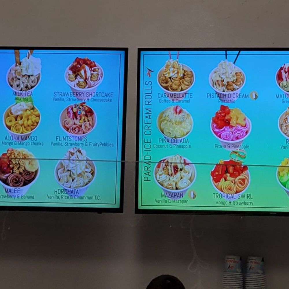 Parad -Ice Rolls - Menu - Ice Cream & Frozen Yogurt Near Me - Yuma, Arizona Parad -Ice Rolls - Menu - Ice Cream & Frozen Yogurt Near Me - Yuma, Arizona