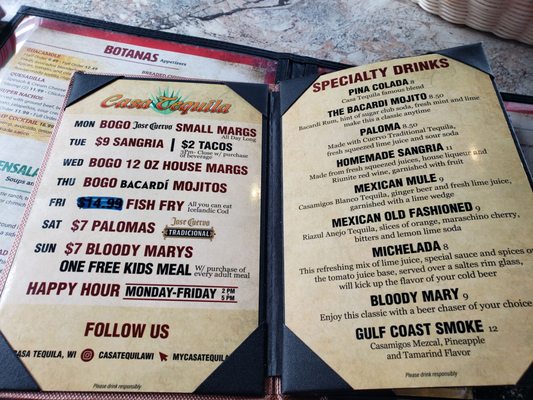 Menu photo 7 Casa Tequila Restaurant Waukesha, WI