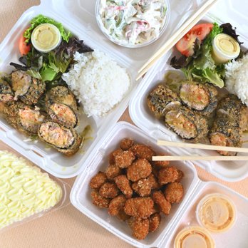 Monarch Seafoods - Seafood Imitation Crab Salad, Nori Wrapped Crabmeat Stuffed Ahi, Pie, Fried Poke - Seafood Near Me - Honolulu, Hawaii