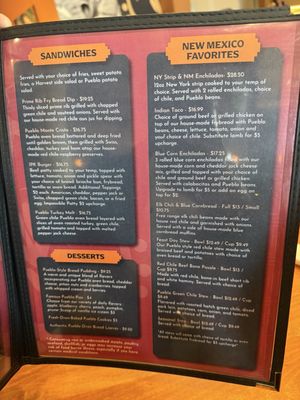 Menu photo 1 Indian Pueblo Kitchen Albuquerque, NM