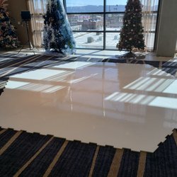 Party On Ice - Hexagon Synthetic Ice Surface Rental  14'x16' Needs flat surface  1 hour set up/breakdown
