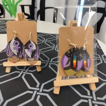 The Art Space - Wooden Earring created in Art Cafe - Art Classes Near Me - Harker Heights, Texas The Art Space - Wooden Earring created in Art Cafe - Art Classes Near Me - Harker Heights, Texas