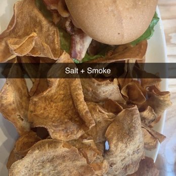 Salt + Smoke - Gluten Free BLT with BBQ Sweet Potato Chips - Barbeque Near Me - Saint Charles, Missouri Salt + Smoke - Gluten Free BLT with BBQ Sweet Potato Chips - Barbeque Near Me - Saint Charles, Missouri