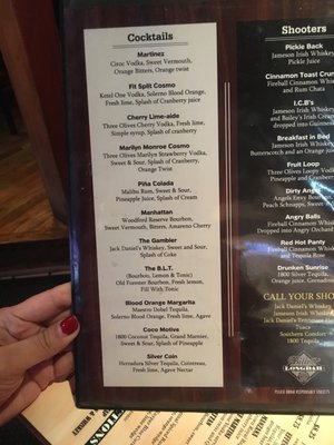 Menu photo 7 Billy's Long Bar Albuquerque, NM