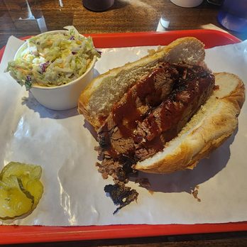 Holy Smoke Texas Style Barbecue - Tri-Tip Sandwhich at Holy Smoke Texas Style BBQ. - Barbeque Near Me - Bishop, California Holy Smoke Texas Style Barbecue - Tri-Tip Sandwhich at Holy Smoke Texas Style BBQ. - Barbeque Near Me - Bishop, California