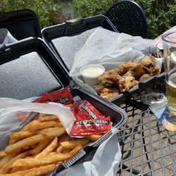 Currahee Brewing Company - Food from Little Sting Rays food truck. It's here Thursday through Saturday.