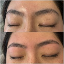 Eyebrows 2 Envy - Before and after eyebrow threading and shaping