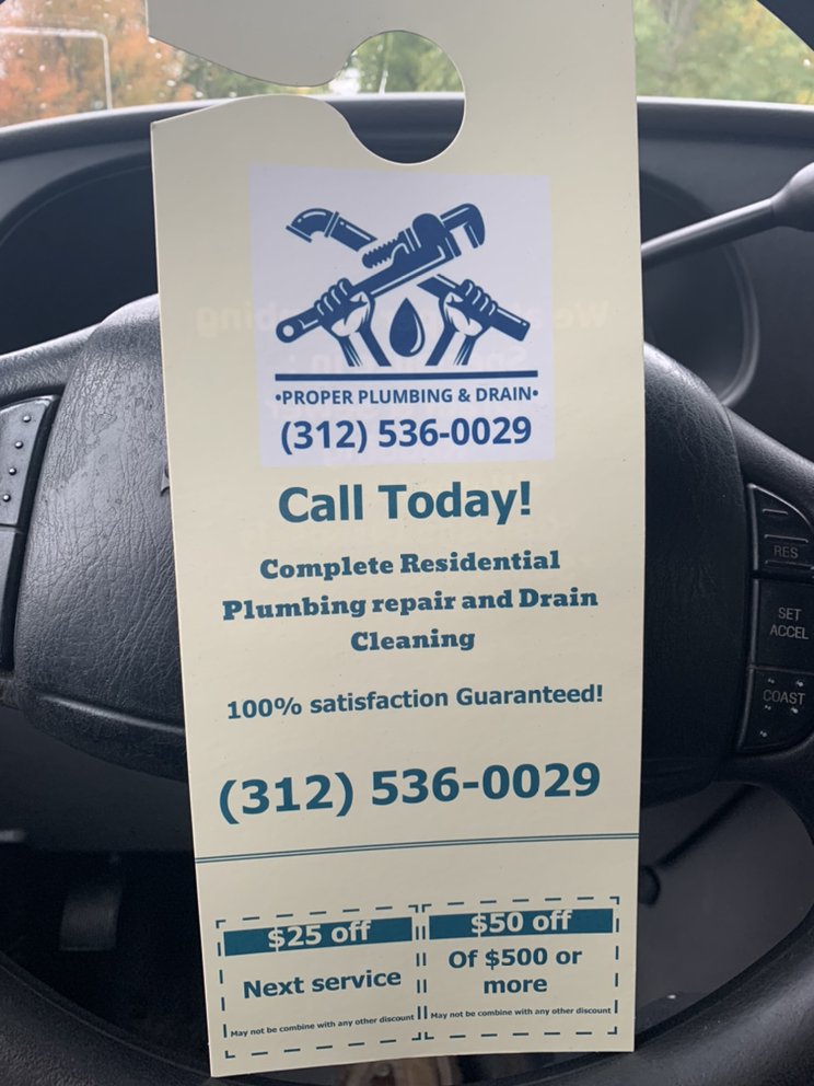 Slide of Proper Plumbing & Drain