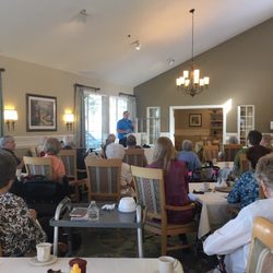 FitLife Fresno - Trainer Tim Greene educating seniors on fall prevention.
