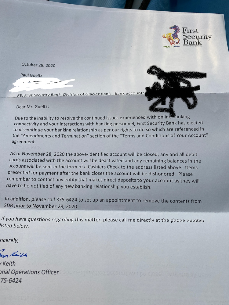 FIRST SECURITY BANK Updated September 2024 2601 S Garfield St