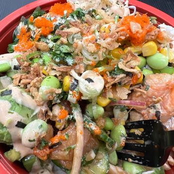 Poke Pola - Shrimp + Beef Regular Bowl - Poke Near Me - Long Beach, California
