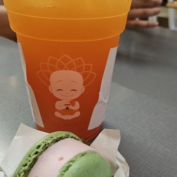 Tea Monks - Strawberry Ice Cream Sandwich & Mango Strawberry Tea - Bubble Tea Near Me - Escondido, California Tea Monks - Strawberry Ice Cream Sandwich & Mango Strawberry Tea - Bubble Tea Near Me - Escondido, California