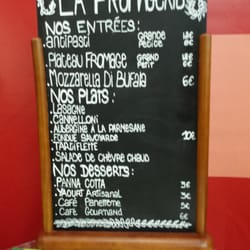 La Fromagerie - La carte