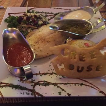 Green House Cafe - Red snapper with creole, garlic and coconut sauce and mofongo - Puerto Rican Near Me - Dorado, Puerto Rico