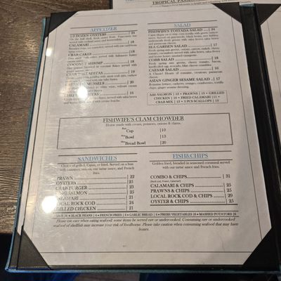 Menu photo 7 Fishwife Pacific Grove, CA