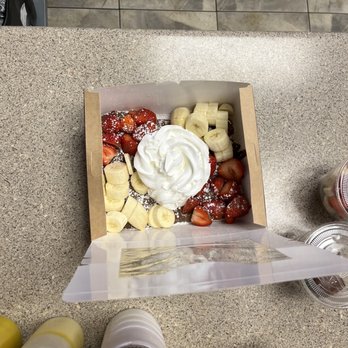 Chocolate Bash - Nutella crepe w/strawberry&banana - Desserts Near Me - Tustin, California