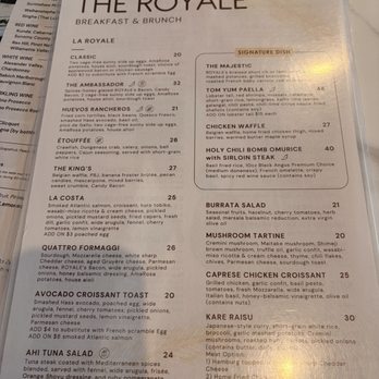 The Royale - Menu - Breakfast & Brunch Near Me - Pleasant Hill, California