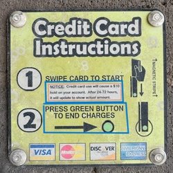 Super Wash - Credit Card Instructions at the self serve bays