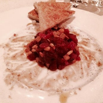 Michael Mina - Tartare of Ahi Tuna
Asian Pear, Pine Nuts, Scotch Bonnet Infused Sesame Oil - New American Near Me - Las Vegas, Nevada