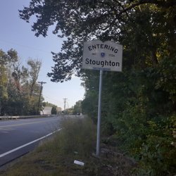 Stoughton Town Hall - Entering Stoughton in lowercase letters.