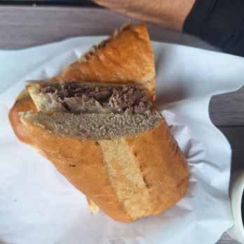 Board & Brew - Escondido - Roast beef on a fresh roll ( dipped) - Sandwiches Near Me - Escondido, California Board & Brew - Escondido - Roast beef on a fresh roll ( dipped) - Sandwiches Near Me - Escondido, California