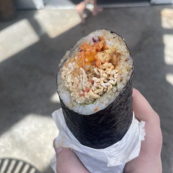 Metropolitan Market - Sushi burrito I got from their fresh sushi cooler - Grocery Near Me - Seattle, Washington Metropolitan Market - Sushi burrito I got from their fresh sushi cooler - Grocery Near Me - Seattle, Washington