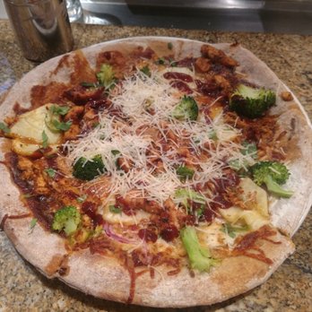 California Pizza Kitchen - The Original BBQ Chicken Pizza (added broccoli and pineapple). - Pizza Near Me - Atlanta, Georgia California Pizza Kitchen - The Original BBQ Chicken Pizza (added broccoli and pineapple). - Pizza Near Me - Atlanta, Georgia