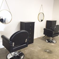 Black and Brass Salon