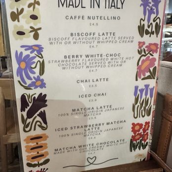 Made In Italy - Drink menu - Italian Near Me - Edinburgh, EDH Made In Italy - Drink menu - Italian Near Me - Edinburgh, EDH