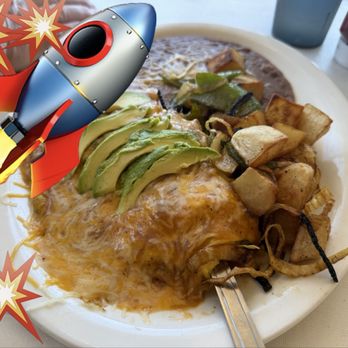 Flight Line Café - The ABC omelette, with homemade beans on the side. BUENO! - Breakfast & Brunch Near Me - Fresno, California Flight Line Café - The ABC omelette, with homemade beans on the side. BUENO! - Breakfast & Brunch Near Me - Fresno, California