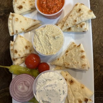 Spiro's Taverna of St. Lucie West - Trio Spreads - Mediterranean Near Me - Port St Lucie, Florida