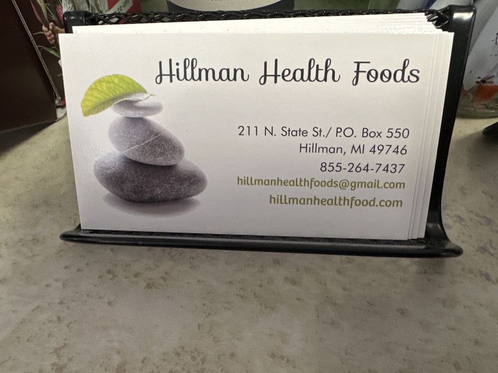 HILLMAN HEALTH FOODS 311 N State St, Hillman, Michigan Health
