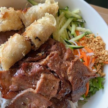 Pho So 1 - Charbroiled pork, with egg rolls & Vermacelli noodles, it was yummy!! - Vietnamese Near Me - Lake Forest, California Pho So 1 - Charbroiled pork, with egg rolls & Vermacelli noodles, it was yummy!! - Vietnamese Near Me - Lake Forest, California