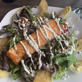 Chef's Hat - Salmon salad - New American Near Me - Ephraim, Wisconsin