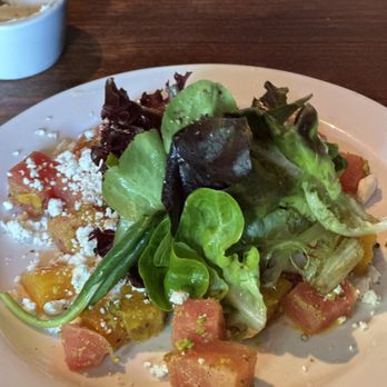 Zydeco Kitchen & Cocktails - Beet Salad with citrus marinade, chevre, pistachio, spring lettuces - New American Near Me - Bend, Oregon Zydeco Kitchen & Cocktails - Beet Salad with citrus marinade, chevre, pistachio, spring lettuces - New American Near Me - Bend, Oregon