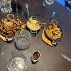 La Bohème - Truffle fries, truffle mashed potatoes, Mediterranean vegetables