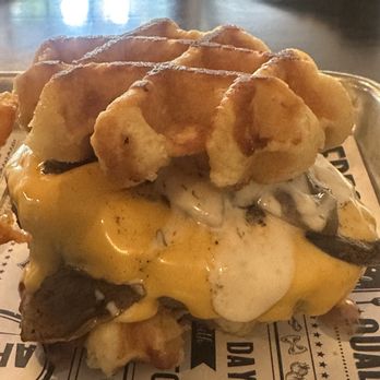 Germain's On Main - Maple waffle Burger special - Sandwiches Near Me - New Hartford, Connecticut Germain's On Main - Maple waffle Burger special - Sandwiches Near Me - New Hartford, Connecticut