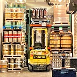 Trap Door Brewery - Behind the scenes view from the bar.