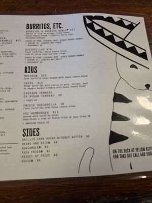 Menu photo 3 Yellow Kittens Block Island, RI Menu photo 3 Yellow Kittens Block Island, RI